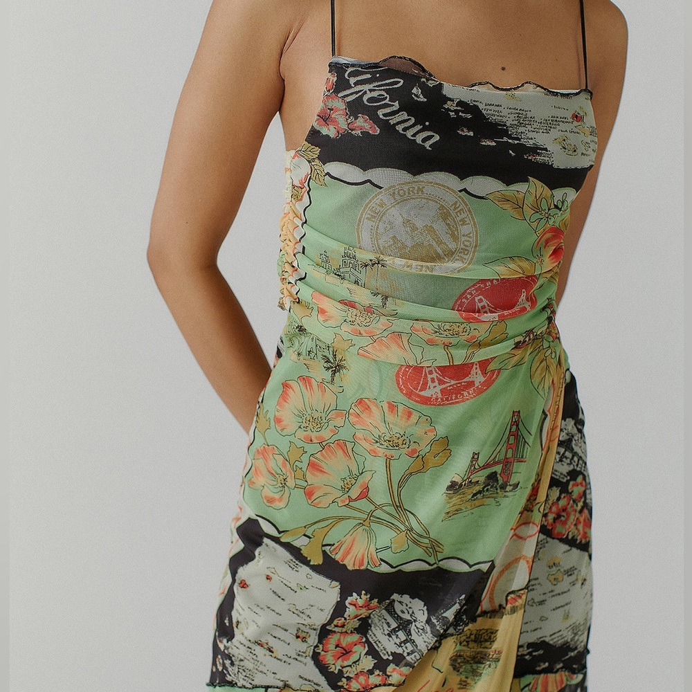 Urban Outfitters Jungle Print / Postcard dress